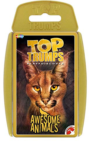 Awesome Animals Top Trumps Card Game