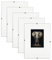 postergaleria Cadre photo sans cadre | 18x24cm | Set 5 pièces | Verre acrylique | avec clips | Porte-photo pour affiches photos | Cadre d'affiche | plusieurs tailles