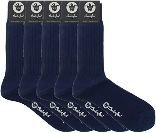 COOLORFOOL Pack et MEGA Pack de 5, 10, 15 et 100 Chaussettes 100% coton fil d'écosse haut de gamme - fines et douces | homme femme | Fabriquées en Italie Marque Française