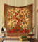THE ART BOX Tapestry Yellow Orange Tree of Life Wall Hanging – Indian Cotton Twin Bedspread, Picnic Sheet, Wall Decor, Blanket, Wall Art for Bedroom (Twin, 82x54 Inch)