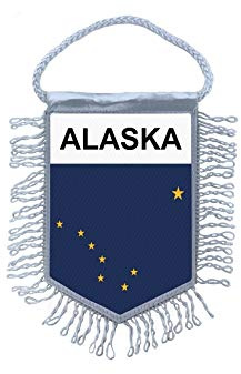 Akachafactory Wimpel mini Flagge Fahne flaggen miniflagge usa Alaska