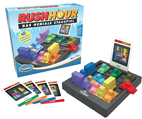 Thinkfun Rush Hour - Das geniale Stauspiel und bekannte Logikspiel für Jungen und Mädchen ab 8 Jahren