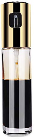 Küche olivenöl sprüher flasche pumpe edelstahl öltopf aus dichtes grill grill bbq sprüher würzend ölt pot spender kochen (Color : Gold)