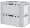 2 Stück E3 Fleischkiste Kiste Eurobox Lebensmittelecht Metzgerkiste Box Aufbewahrungsbox Kunststoff Wanne Plastik Stapelbar Lagerkiste 60 x 40 Grau Kingpower