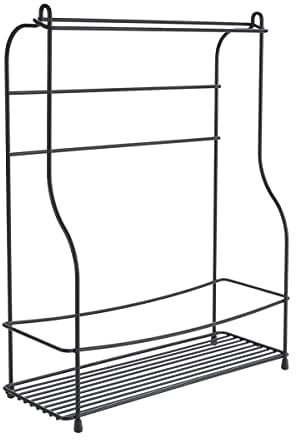 Metaltex Gewürzregal, Holz, schwarz, 35x12x37 cm