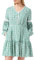 Louche Noomi-Mint-Blossom Robe - Femme - Vert - Taille XS EU / 8 UK