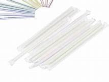 400 pajitas biodegradables y compostables, plegables, empaquetadas en alimentos Dm5 H240 Straws Food