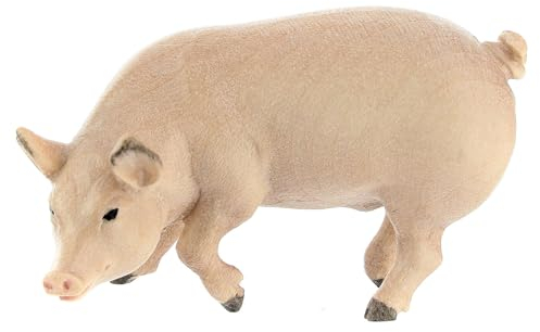 Schwein für Krippe Mod. Kostner 12cm Grödnertal Holz