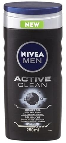 Nivea Duschgel Men Active Clean - 6er Pack (6 x 250ml)