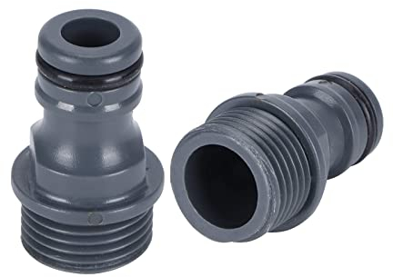 EUTEEWAL Gartenschlauch Wasserhahn Nippel, 1/2 zoll Adapter 2 Stück G1/2 Außengewinde Schnellkupplung Nippel Bewässerungswerkzeug