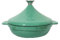 BAMFY Fonte Marocaine Tajine Induction Antiadhésif émaillé Casserole Plat Tajine, Cocotte, Four Induction sûr avec 2 Poignées Et Couvercle (Color : Vert)