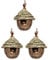 Dormstop 3Pcs Bird House Outdoor Bird House for Nesting,Natural Grass Bird Nest for Garden,Patio