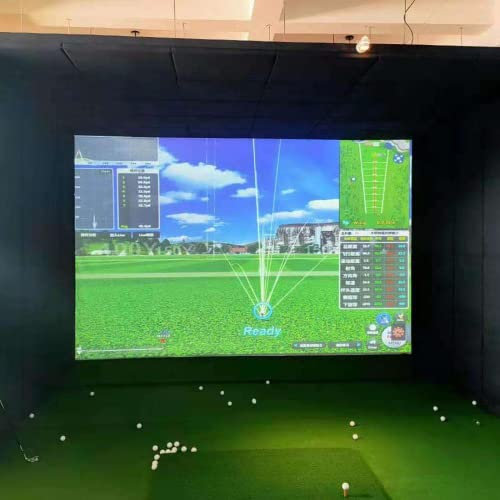 Thicken Golf Simulator Impact Screen, with Grommet Holes, Impact Resistant, Thickened, Durable, Cushioned, Muffling, Display Projector Screen for Golf Training