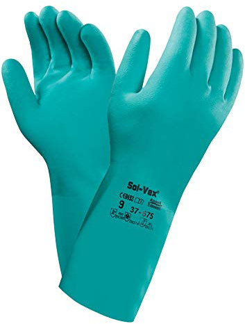 ANSELL Gant de protection chimique AlphaTec Sol-Vex 37-675 taille 7 vert EN 388, EN 374, EN 1149 catégorie EPI III 12,00 PR, Small