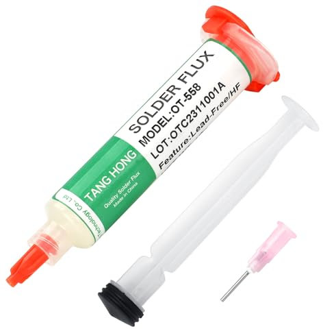 TANG HONG OT-558 Solder Flux,No Clean Soldering Flux Paste(10ML/Bottle),Lead Free Halogen Free Rosin Liquid Flux,For Electronic Repair Soldering