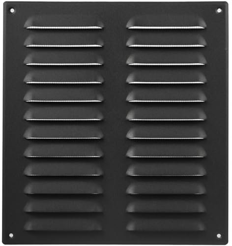26 x 28 cm, colore antracite, griglia dell'aria di ritorno in acciaio di alta qualità, per soffitto e parete laterale, HVAC, con protezione dagli insetti (260 x 280 mm, antracite)