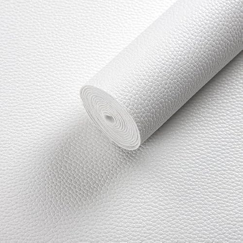 Pelle Adesiva per Riparazioni per Divani 300x40 cm | LEATHERPATCH (Bianco)