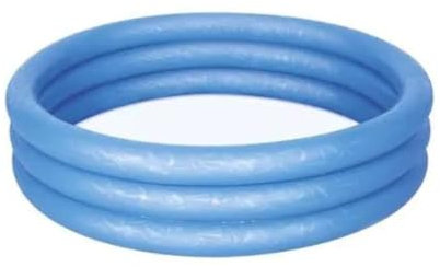 Kids Paddling Pool - 3 Ring Paddling Pool 1.22m X 25cm (BLUE) - Outdoor Garden Swimming Pool For Toddlers Kids - Swimming Pool For children