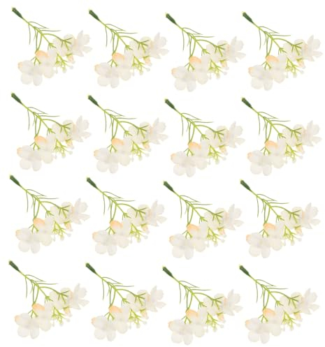 TOPPERFUN 20stücke Künstliche Hortensien-stecker Aus Seide Hortensienblüten-stecker Für DIY-blumenmaterial Künstliche Blumenstecker Für Hochzeitsblumen-Dekoration Und Bastelbedarf