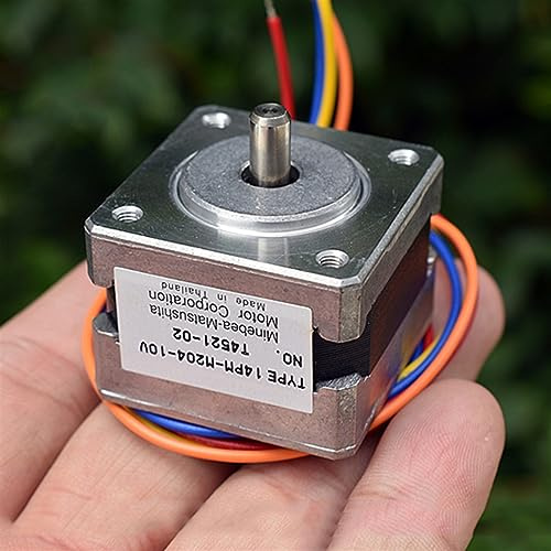 DIY-Zubehör 35 mm 2-Phasen-4-Draht-Hybrid dünner Schrittmotor 5 mm Welle 14PM-M204 1 Stück