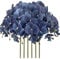 FagusHome 6 Stück Künstliche Phalaenopsis Blumen Weiß 80cm Künstliche Orchideenblumen Stammpflanzen für Wohnkultur (Dunkelblau)