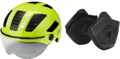 ABUS Stadthelm Hyban 2.0 ACE - Fahrradhelm & Ohrenschützer - Pedelec 2.0 Earpads - ansteckbar an den Fahrradhelm - Winterkit, schwarz
