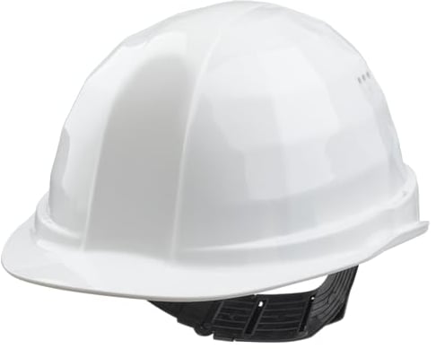 wolfcraft Schutzhelm weiß I 4967000 I Industrieschutzhelm zum Schutz vor mechanischer Gefährdung - geprüfte Qualität „Made in Germany“