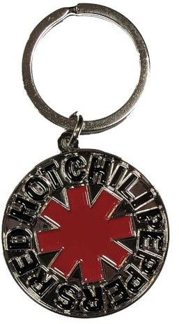 Rock Off officially licensed products Red Hot Chili Peppers Asterisk Band Logo Schlüsselring Schlüsselring One Size