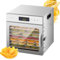 Naturalpowev Déshydrateur Alimentaire, déshydrateur pour Aliments et Viande séchée, Fruits, légumes, minuterie 24 Heures et réglages de température, Livre de Recettes Inclus,8-Trays