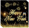 Happy New Year Papierservietten, 20 Stück 33x33cm 3-lagig Silvester Servietten, Schwarz Gold Servietten für Neujahr Party Dekoration, Silvester deko