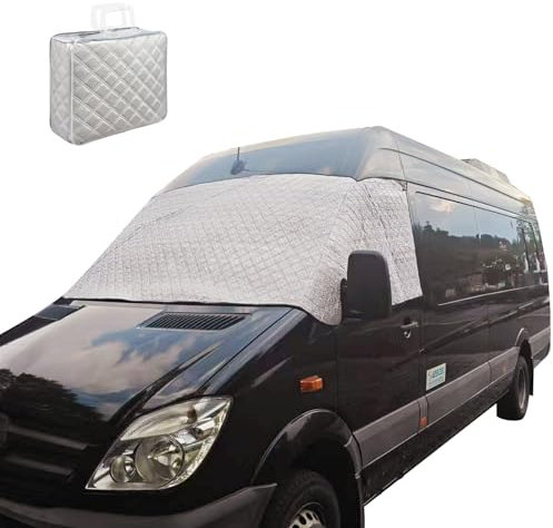Auto Frontscheibenabdeckung für Benz Vito III W447 2014-2024 Silber Faltbare Frontscheibe Wrap Abdeckung Externe Thermo Anti Frost EIS