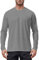 Tansozer Long Sleeve T Shirt Mens Gym Rashguard Surf Top Dry Fit Active Wear Technical Tee Shirts Outdoor Performance, Dark Grey, S