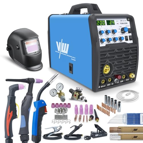 VECTOR WELDING 4-in-1 Kombi Schweißgerät Set, IGBT Inverter Schweißmaschine