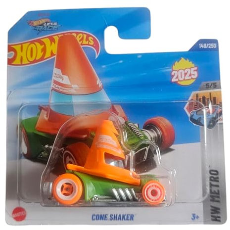 Hot Wheels Cone Shaker, HW Metro Series, 2025 Collection, Die-Cast Vehicle, 148/250