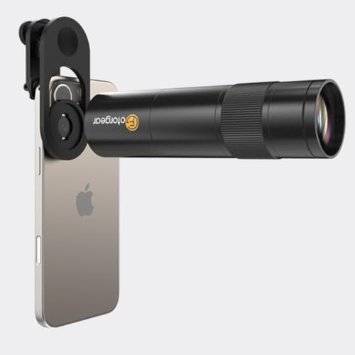 Fotorgear Mini téléobjectif 400 mm avec connecteur de 17 mm – Convient pour les appareils avec filetage d'objectif de 17 mm tels que les smartphones, les caméras d'action ou les appareils photo