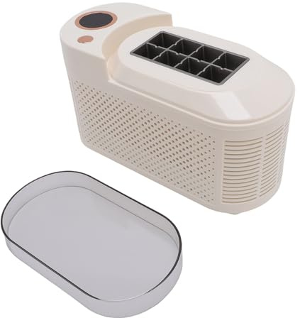 CHICIRIS Mini Machine à Glaçons, Machine à Glace de Comptoir 120 W avec Cordon D'alimentation de Voiture, à Glaçons Portable pour Camping-car à Domicile (Prise UE)