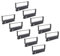 vhbw 10x Farbband Schriftband kompatibel mit Towa ET 7626 F, Prosper 7626 F, ET 7600 Serie, ET 7626 Nadeldrucker, Bondrucker - Schwarz
