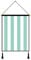 Blackish Green Fresh Lines geometrisches Gitter, 45 x 65 cm, Stoff, moderner High-Definition-Druck, Wanddekoration 17.7 X 25.5 Inches 5.vertical Stripe
