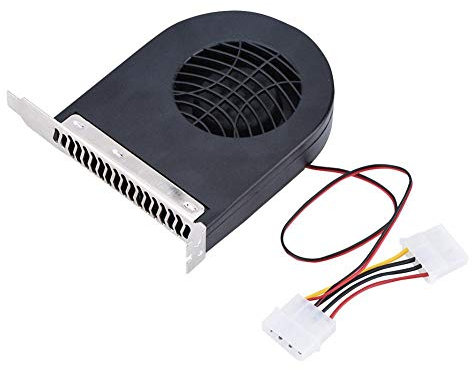 Yunir Mini PCI Slot Blower CPU Case DC 4P Ventilador de enfriamiento para computadora, para Tarjetas de Video de enfriamiento