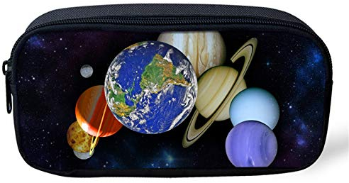 UOIMAG Federmäppchen, Sonnensystem, Planeten, für Schule, Büro, Schreibtisch, Organizer, Schreibwaren, Aufbewahrungstasche