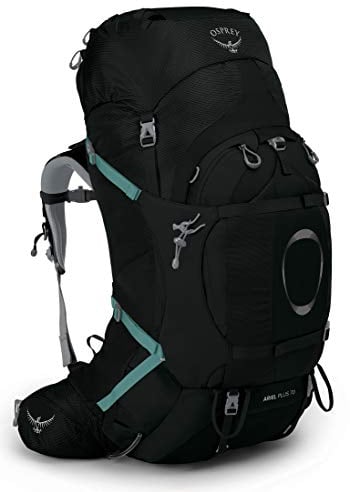 Osprey Unisex Ariel Plus 70 Rucksack, Schwarz, WM/L