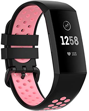 MAKACTUA Armband Kompatible für Fitbit Charge 4 Armband/Charge 3 Damen Herren,Bunt Silikon Ersatz Fitness Armband Uhrenarmband Sportarmband und Wristband Armbänder für Fitbit Charge 4/3