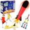 REFUN Rocket Launcher for Kids with 6 Foam Rockets - STEM Gift for Boys & Girls Ages 3+ - Christmas Xmas Easter Egg Gifts - Fun Outdoor/Indoor Toy
