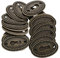 Angoily Lot de 20 caches de trou de serrure ovales en laiton antique pour commode, tiroir, armoire