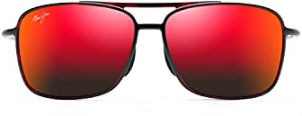 Maui Jim Unisex Sunglasses, Hawaii Lava kaupo Gap red, M