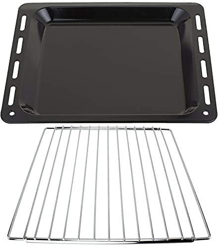 SPARES2GO Baking Tray + Extendable Locking Arm Shelf Compatible with Samsung Oven Cooker