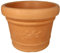 MePla Pot de fleurs Palermo - Pot de fleurs rond - Résistant aux intempéries - Résistant aux UV - Diamètre 45 cm - Terre cuite