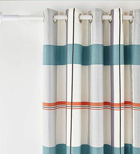 WHITNEY 178cm-227cm Longue Tringle à Rideau,Tringle à Rideau Extensible En Acier Inoxydable Tringle à Rideaux De Tension Extra-longue Pour Grande Fenêtre, Salle De Douche Blanc