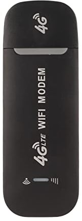 ASHATA 4G LTE USB WLAN Router, Tragbarer WLAN Router, Mobiler Hotspot, USB Modem, Kabelloser Netzwerk Smart Router mit SIM Kartensteckplatz, 150 Mbit/s, 10 Benutzer, Schwarz