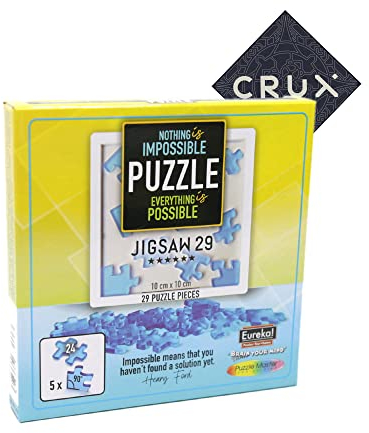 Yuu Asaka Jigsaw 29 - Hanayama Version - Sehr schwieriges Denkspiel für Erwachsene - Inklusive Crux Aufkleber